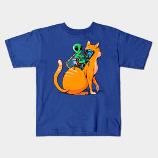 Alien Cat Kids T-Shirt